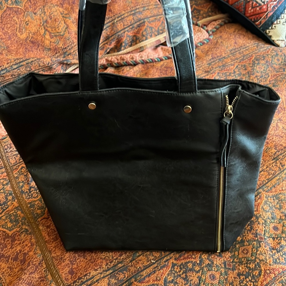 Cute Black Zipper Bag Purse Neiman Marcus